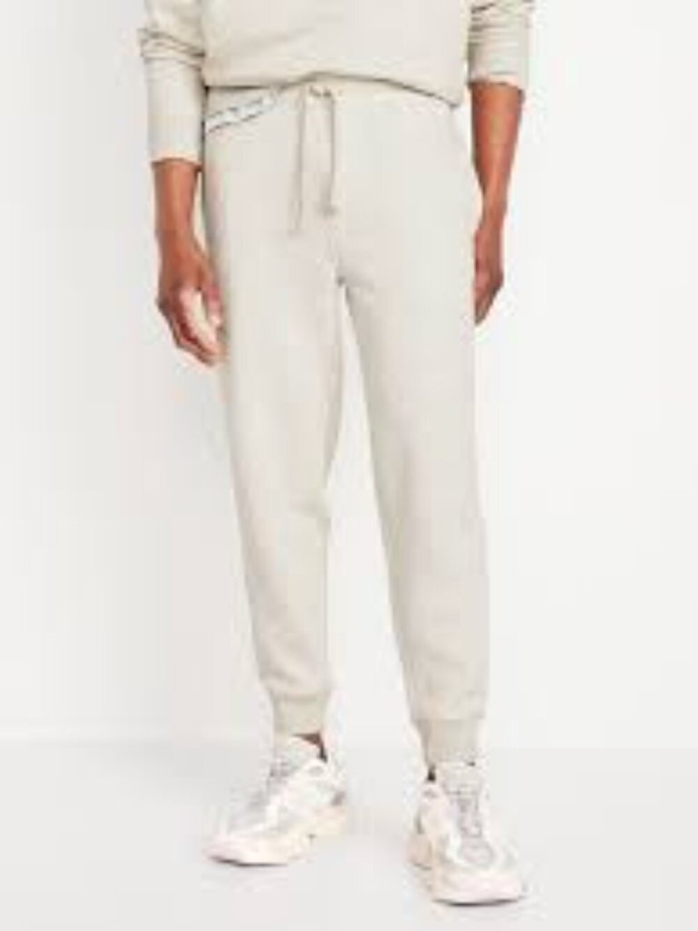 NWOT Old Navy Men's XS Rotation Tapered Joggers Oatmeal Heather Gray